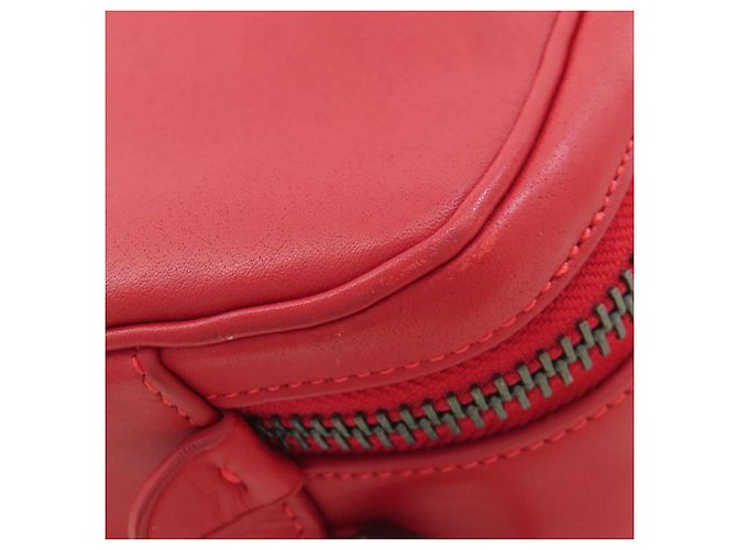 Mochila/Daypack Conversível Coach C6877 Graham em Couro Vermelho - vista 28