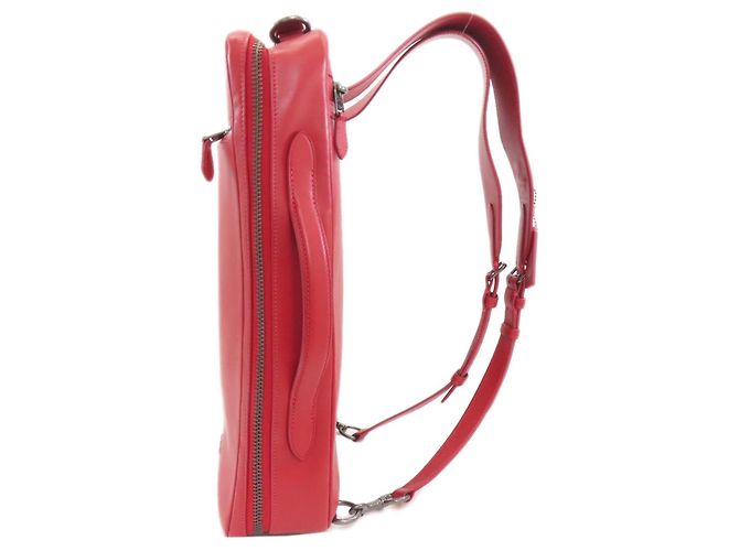 Mochila/Daypack Conversível Coach C6877 Graham em Couro Vermelho - vista 3