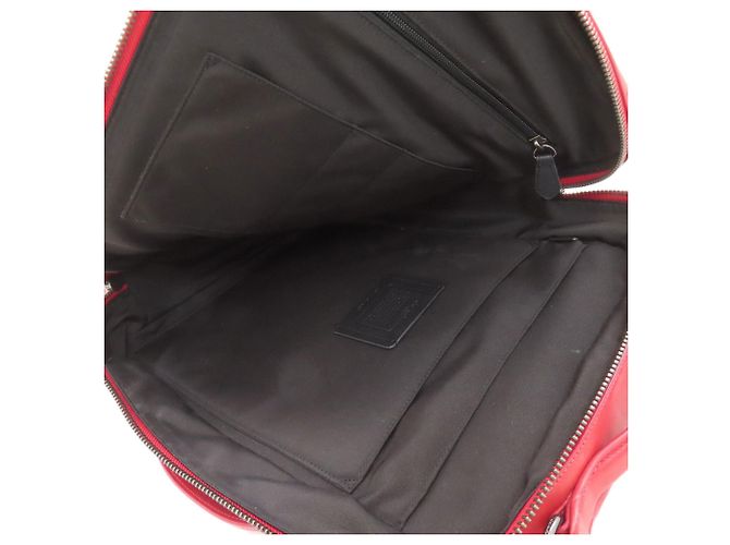 Mochila/Daypack Conversível Coach C6877 Graham em Couro Vermelho - vista 6