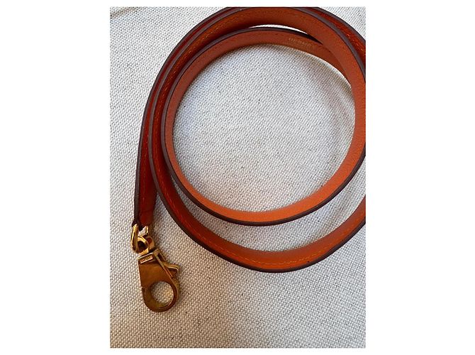 Borsa Hermès Bolide 31 in pelle arancione - vista 11
