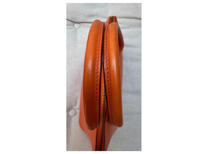 Borsa Hermès Bolide 31 in pelle arancione - vista 13