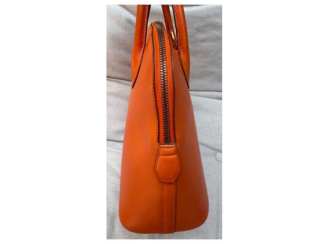 Borsa Hermès Bolide 31 in pelle arancione - vista 6