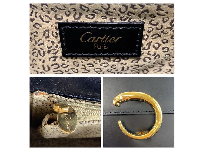 Borsa in pelle nera Panthère di Cartier Nero - vista 3