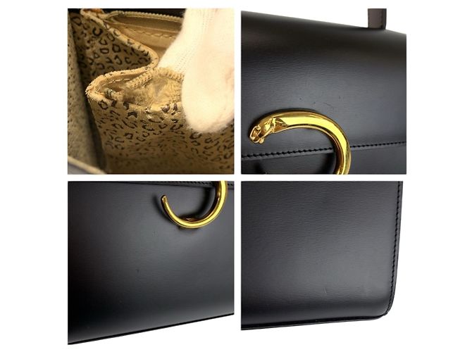 Borsa in pelle nera Panthère di Cartier Nero - vista 5