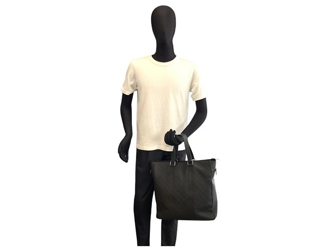 Sac à main Tadao PM Damier Infini de Louis Vuitton Noir - vue 7