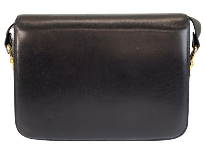 Céline Borsa a spalla in pelle nera Celine Carriage Hardware Nero - vista 2