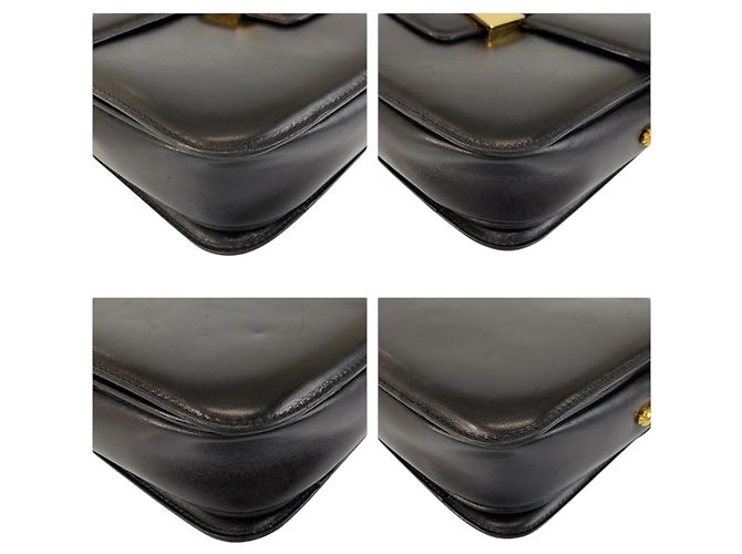 Céline Borsa a spalla in pelle nera Celine Carriage Hardware Nero - vista 4