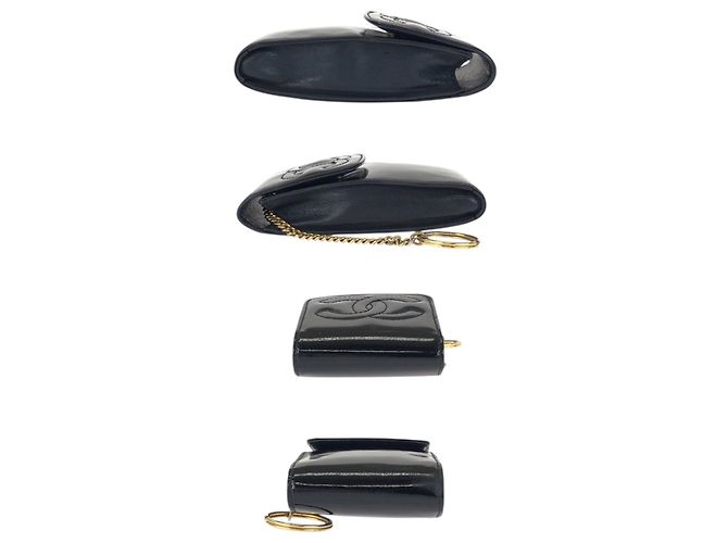 Chanel Black Enamel Cigarette Case - view 10