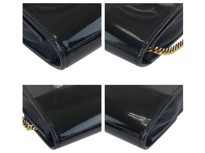 Chanel Black Enamel Cigarette Case - view 4