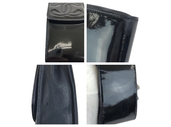 Chanel Black Enamel Cigarette Case - view 6