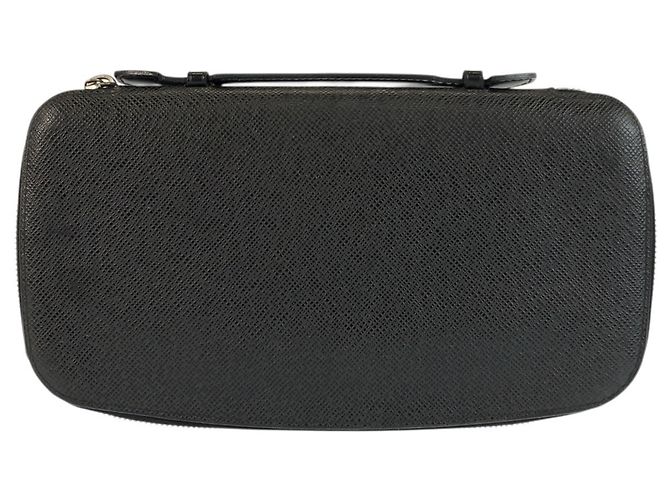 Louis Vuitton Taiga Black Leather Bi-Fold Wallet - view 2