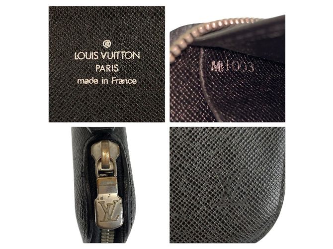 Louis Vuitton Taiga Black Leather Bi-Fold Wallet - view 3