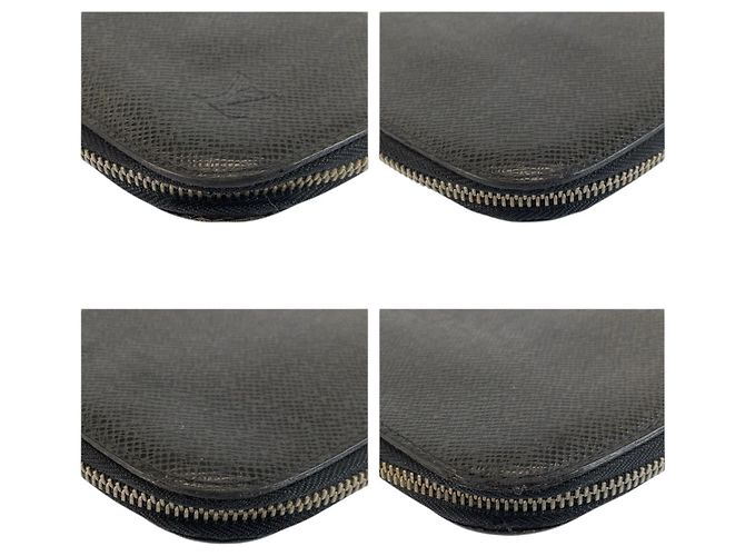 Louis Vuitton Taiga Black Leather Bi-Fold Wallet - view 7