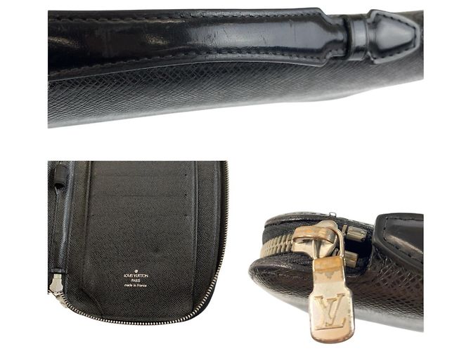 Louis Vuitton Taiga Black Leather Bi-Fold Wallet - view 9