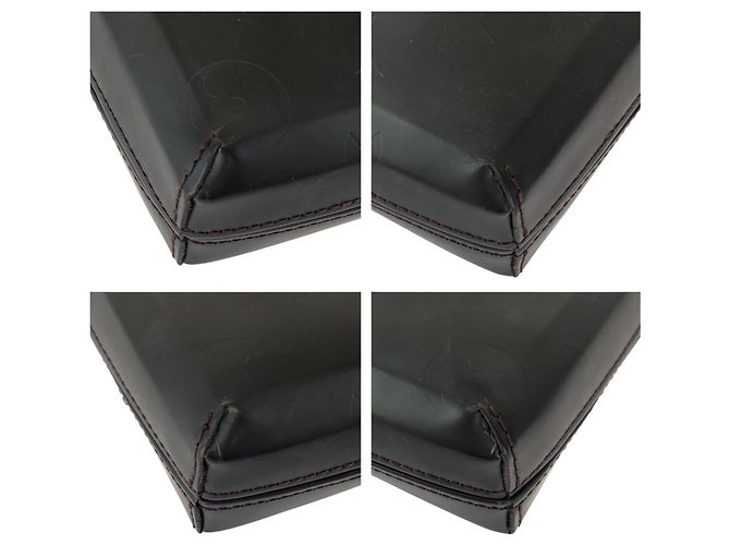 Pochette Louis Vuitton Monogram Glacé Ray Marrone - vista 3