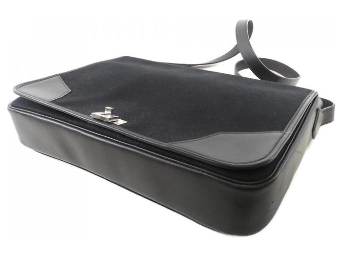 Borsa a Spalla Porte-Documents Victoria 2 di Hermès Nero - vista 3