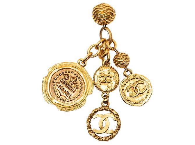 Timeless Collana pendente a catena lunga Chanel Coco Mark D'oro - vista 2