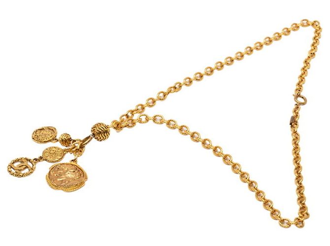 Timeless Collana pendente a catena lunga Chanel Coco Mark D'oro - vista 3