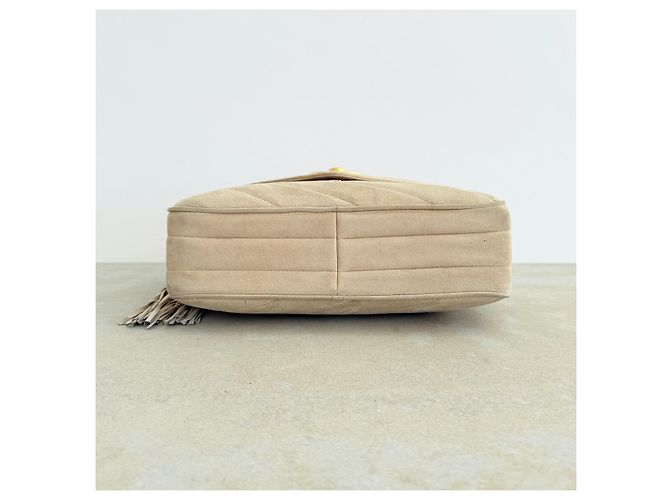 Maxi in suede vintage di Chanel Beige - vista 6