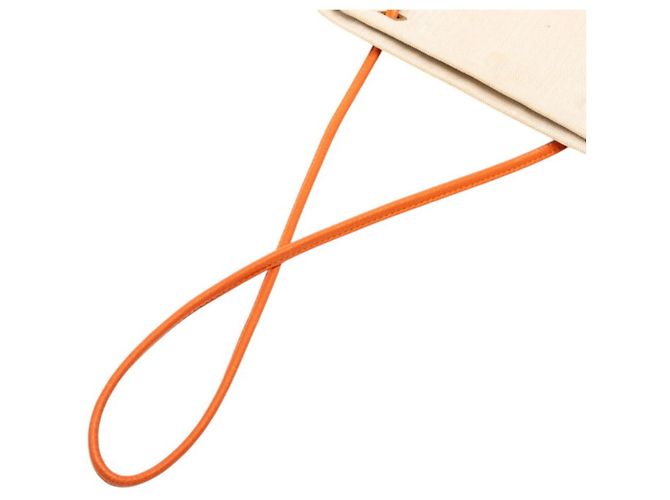 Borsa a Spalla Aline PM di Hermès Beige Arancione - vista 4