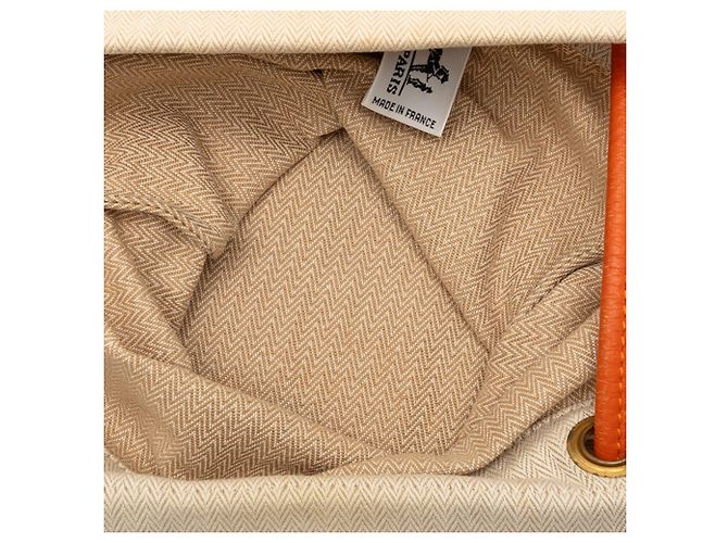 Borsa a Spalla Aline PM di Hermès Beige Arancione - vista 5