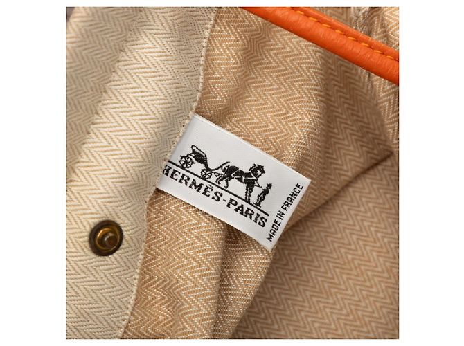 Borsa a Spalla Aline PM di Hermès Beige Arancione - vista 6