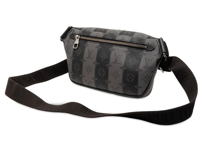Borsa a tracolla modulare Monogram Stripe Eclipse Louis Vuitton x NIGO Marrone Nero - vista 2