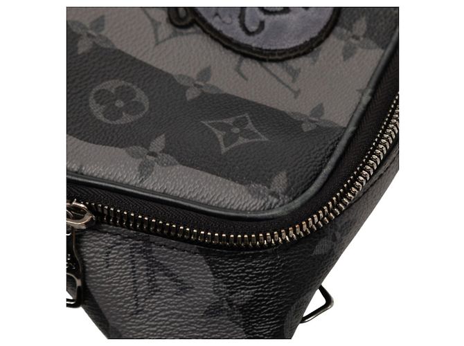 Borsa a tracolla modulare Monogram Stripe Eclipse Louis Vuitton x NIGO Marrone Nero - vista 4