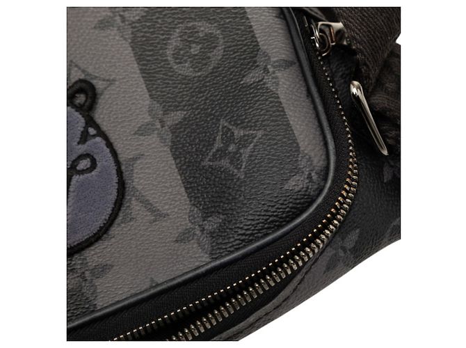 Borsa a tracolla modulare Monogram Stripe Eclipse Louis Vuitton x NIGO Marrone Nero - vista 5