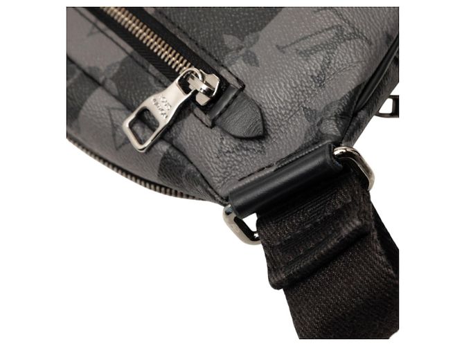 Borsa a tracolla modulare Monogram Stripe Eclipse Louis Vuitton x NIGO Marrone Nero - vista 7