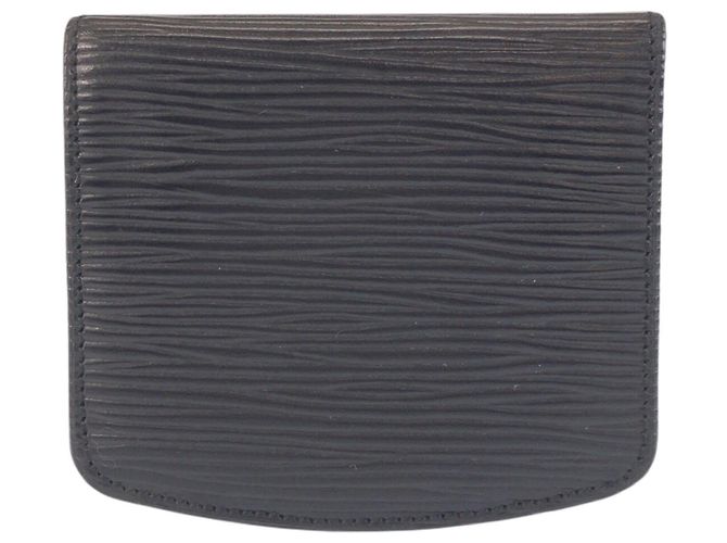 Portamonete Louis Vuitton Epi Cuvette Spool Nero - vista 2