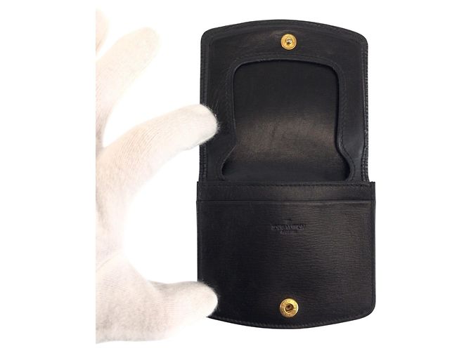 Portamonete Louis Vuitton Epi Cuvette Spool Nero - vista 6