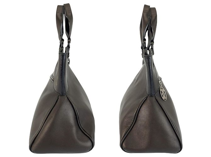 Schwarze Leder Tote Bag Marcello von Cartier - Ansicht 7