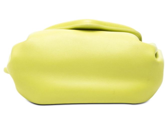 Borsa a Spalla Bottega Veneta Beak Small Triangle Flap Giallo - vista 3