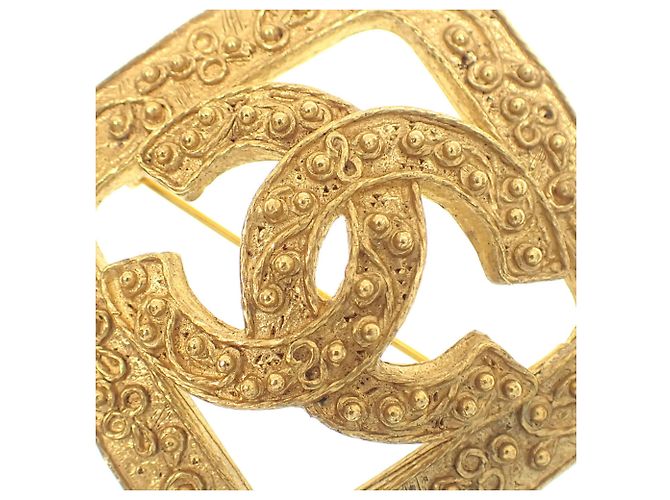 Timeless Spilla Placcata Oro Chanel Coco Mark D'oro - vista 2