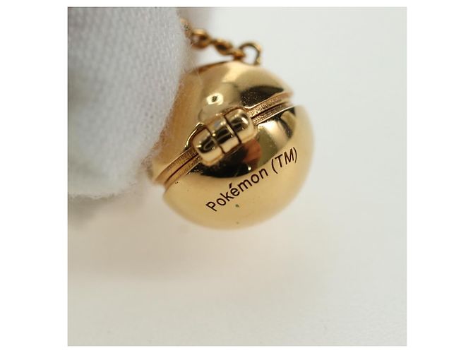 Collana FENDI Monster Ball metallo tono oro Auth 167240SM - vista 13