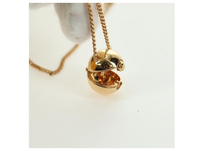 Collana FENDI Monster Ball metallo tono oro Auth 167240SM - vista 14