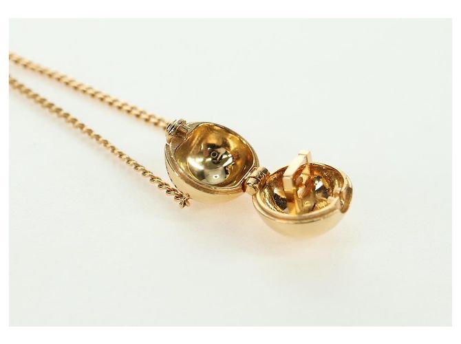 Collana FENDI Monster Ball metallo tono oro Auth 167240SM - vista 15