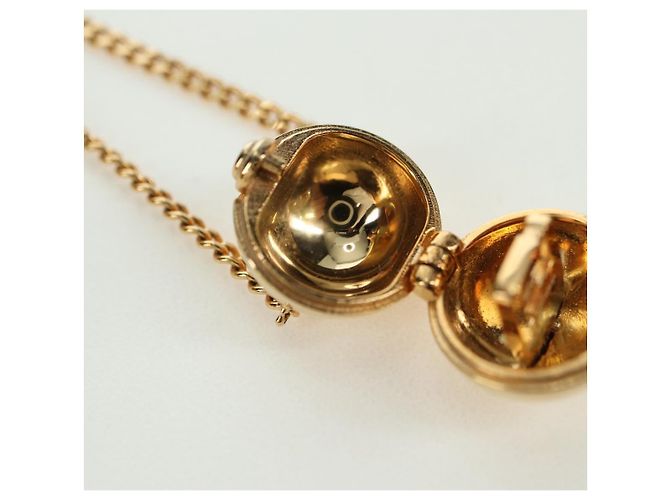 Collana FENDI Monster Ball metallo tono oro Auth 167240SM - vista 16