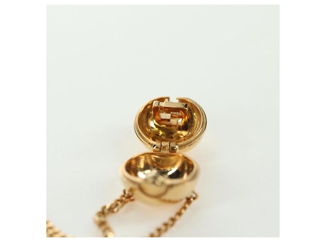Collana FENDI Monster Ball metallo tono oro Auth 167240SM - vista 19