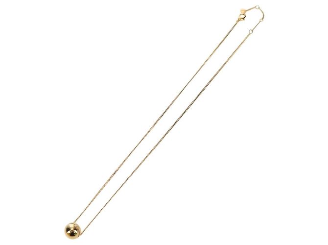 Collana FENDI Monster Ball metallo tono oro Auth 167240SM - vista 2