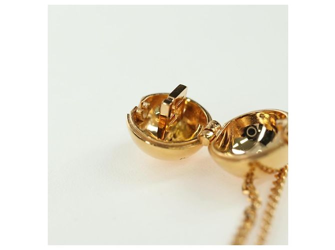 Collana FENDI Monster Ball metallo tono oro Auth 167240SM - vista 20