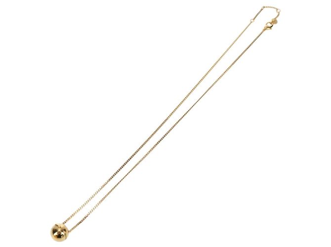 Collana FENDI Monster Ball metallo tono oro Auth 167240SM - vista 8