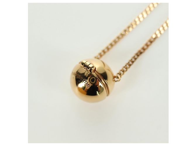Collana FENDI Monster Ball metallo tono oro Auth 167240SM - vista 9