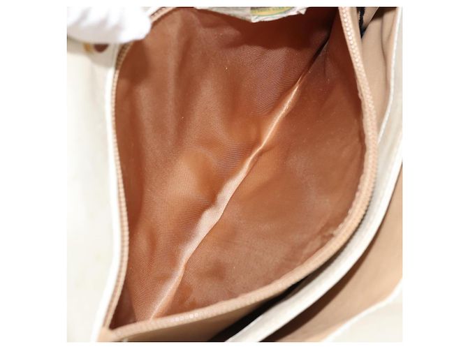 Borsa Tote in pelle Intrecciato Bottega Veneta bianca e oro Auth bs34623 - vista 21