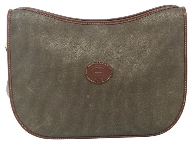 Borsa a Spalla GUCCI in Tela Beige Oro Auth ep14080 D'oro - vista 13