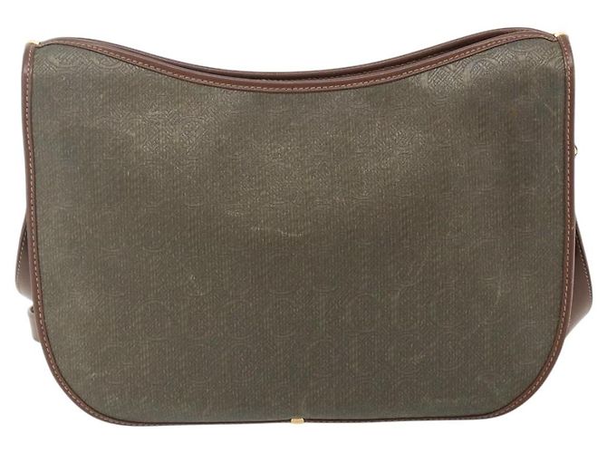 Borsa a Spalla GUCCI in Tela Beige Oro Auth ep14080 D'oro - vista 2