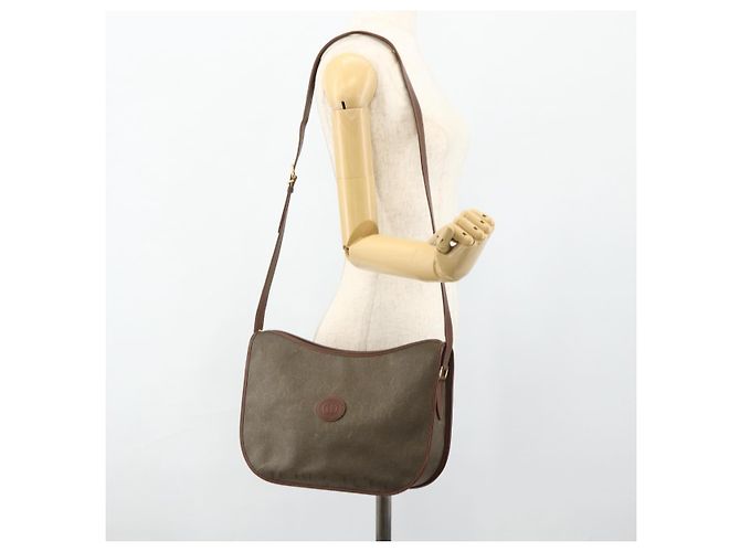 Borsa a Spalla GUCCI in Tela Beige Oro Auth ep14080 D'oro - vista 22