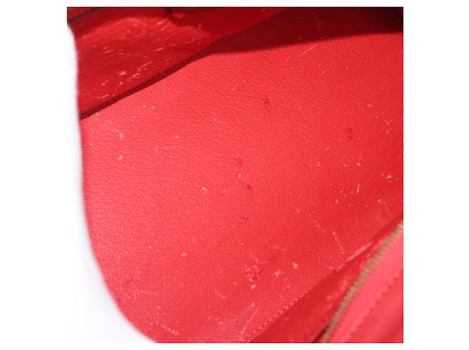 Céline Borsa a mano CELINE in pelle rossa dorata Auth 176319 Rosso D'oro - vista 10