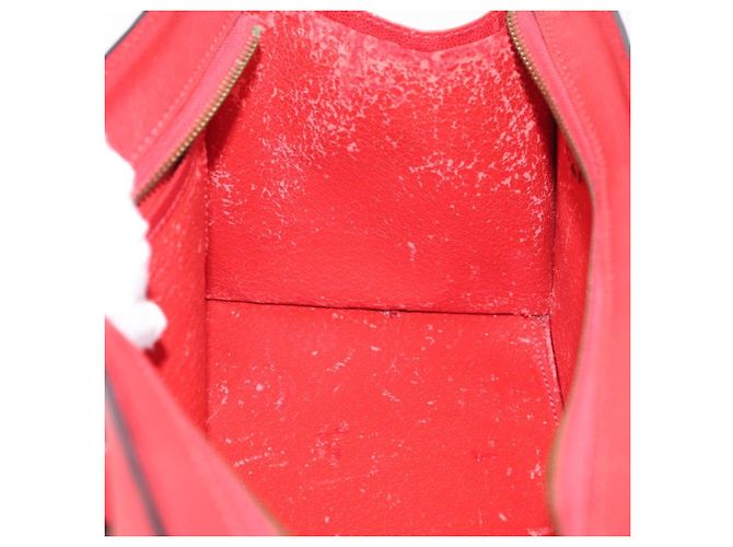 Céline Borsa a mano CELINE in pelle rossa dorata Auth 176319 Rosso D'oro - vista 11